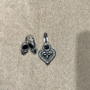Pendant and earrings